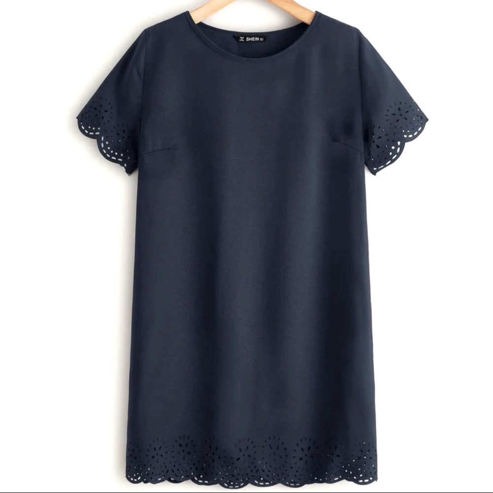 NWOT Eyelet Shift Dress